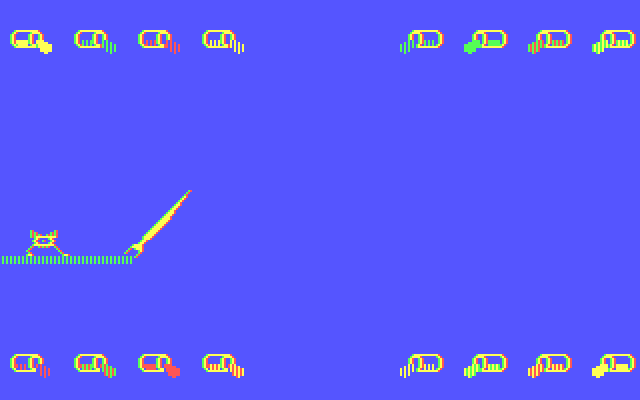 Learning with Leeper IBM PC/Compatibles Screenshot: Introduction to the painting screen.