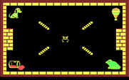 Learning with Leeper for IBM PC/Compatibles - The main menu; move to a corner to start an activity.