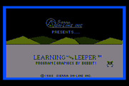 Learning with Leeper for Atari 8-bit - Title screen.
