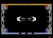 WallWar for Atari 8-bit - Title screen.