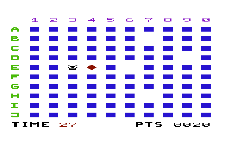 Flip 'N' Match Commodore VIC-20 Screenshot: Found two matches, searching for the next one...