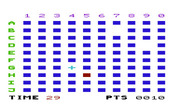 Flip 'N' Match for Commodore VIC-20 - Move the red block around to pick the next card to flip...