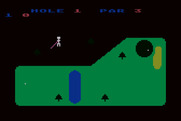 Golf Challenge for Atari 8-bit - Game start.