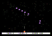 Pest Patrol for Apple II - Each level features a different formation of pests.
