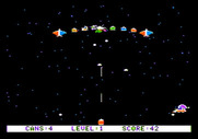 Pest Patrol for Apple II - Start of level 1...
