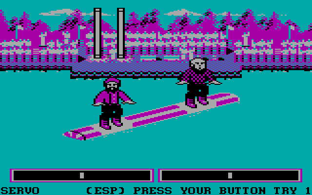 World Games IBM PC/Compatibles Screenshot: Ready to begin?