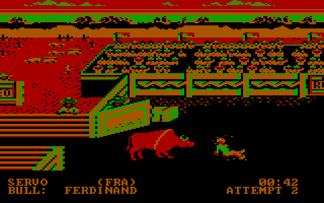 World Games IBM PC/Compatibles Screenshot: That was over quick...