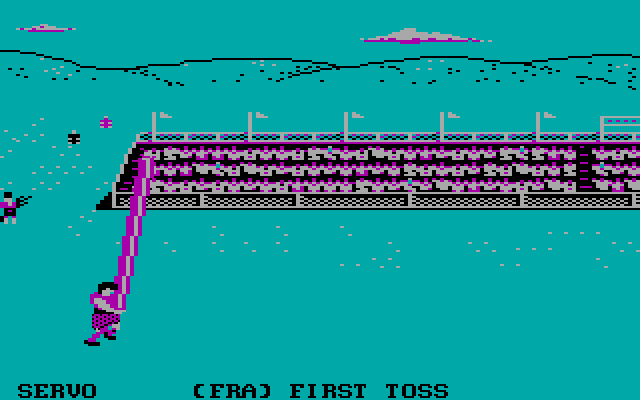 World Games IBM PC/Compatibles Screenshot: Careful, don't drop the thing!