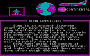 World Games for IBM PC/Compatibles - Finally, it's time for sumo wrestling.