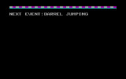 World Games for IBM PC/Compatibles - Next up, barrel jumping...