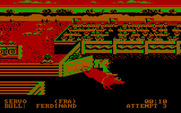 World Games for IBM PC/Compatibles - The bull tries to throw me off!