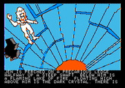 Hi-Res Adventure #6: The Dark Crystal for Apple II - Stuck on a ledge; which way to go?
