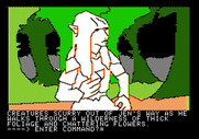 Hi-Res Adventure #6: The Dark Crystal for Apple II - Exploring the forest.