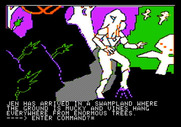 Hi-Res Adventure #6: The Dark Crystal for Apple II - Arrived in a swampland...be careful!