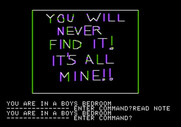Hi-Res Adventure #1: Mystery House for Apple II - Here's the note...