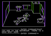 Hi-Res Adventure #1: Mystery House for Apple II - Here's our next victim...