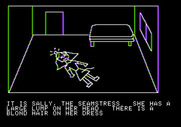 Hi-Res Adventure #1: Mystery House for Apple II - It's Sally, the seamstress...