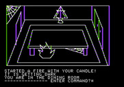 Hi-Res Adventure #1: Mystery House for Apple II - Oh no, I started a fire!