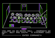 Hi-Res Adventure #1: Mystery House for Apple II - This is the entry hall.
