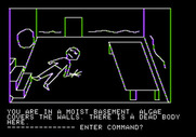 Hi-Res Adventure #1: Mystery House for Apple II - In the basement.