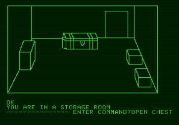 Hi-Res Adventure #1: Mystery House for Apple II - Hmm, a chest...