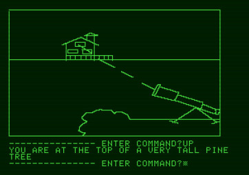 Hi-Res Adventure #1: Mystery House for Apple II - A telescope...what can I see with it?