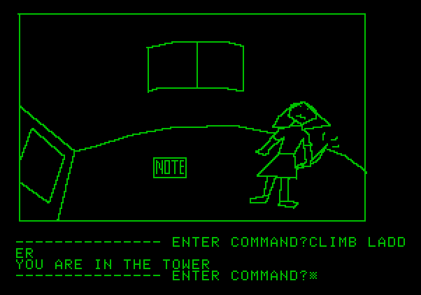Hi-Res Adventure #1: Mystery House Apple II Screenshot: Who is this?