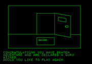 Hi-Res Adventure #1: Mystery House for Apple II - Congratulations, you won!