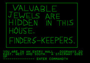 Hi-Res Adventure #1: Mystery House for Apple II - Reading a note...can you find the jewels?