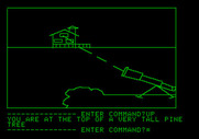 Hi-Res Adventure #1: Mystery House for Apple II - A telescope...what can I see with it?