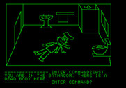 Hi-Res Adventure #1: Mystery House for Apple II - Here's our next victim...
