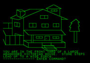 Hi-Res Adventure #1: Mystery House for Apple II - Game start.