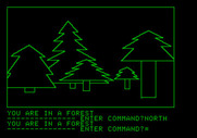 Hi-Res Adventure #1: Mystery House for Apple II - Lost in the forest...