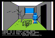 Hi-Res Adventure #3: Cranston Manor for Apple II - A cage is here...I wonder where the bird went?