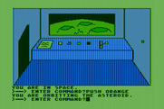 Hi-Res Adventure #0: Mission Asteroid for Atari 8-bit - Orbitting the asteroid...
