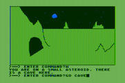 Hi-Res Adventure #0: Mission Asteroid for Atari 8-bit - A cave? Let's see what's in there...