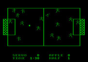 Hi-Res Soccer for Apple II - Game start.