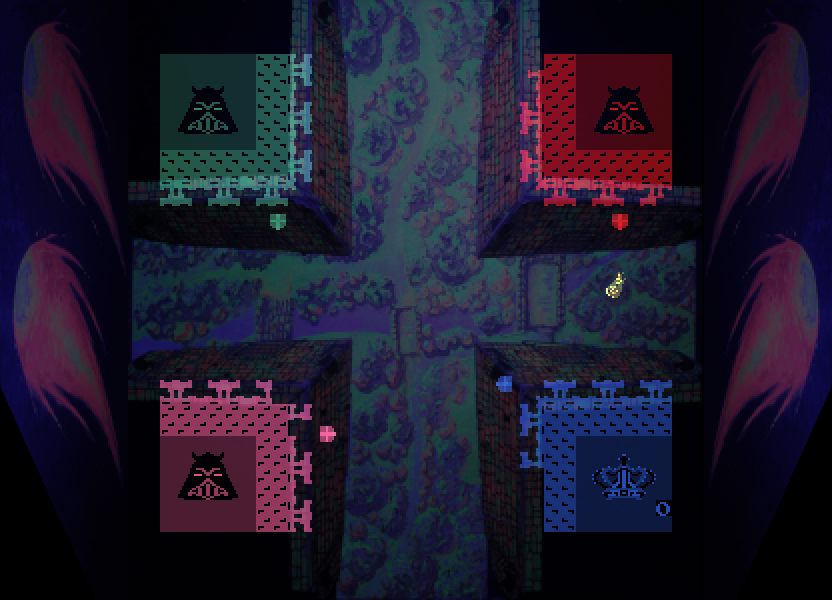 Warlords Arcade Screenshot: Game start.