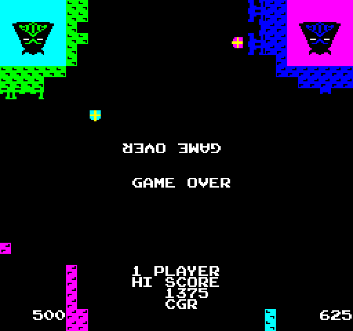 Warlords Arcade Screenshot: Game over.