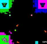 Warlords for Arcade - One of the human players has been defeated...