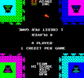 Warlords for Arcade - Game attract mode.
