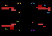 Warlords for Atari 2600 - One player destroyed, more to go...