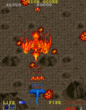 Dragon Spirit for Arcade - Fighting fire with fire.