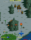 Dragon Spirit for Arcade - Attacks come from both the ground and air.