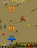Dragon Spirit for Arcade - Area 4 is in the desert.