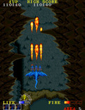 Dragon Spirit for Arcade - The cave walls close in...