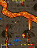 Dragon Spirit for Arcade - Don't get burned by erupting volcanoes!