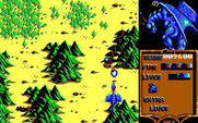 Dragon Spirit for IBM PC/Compatibles - Enemy formation appears...