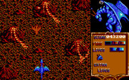 Dragon Spirit for IBM PC/Compatibles - Entering a volcanic region.