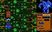 Dragon Spirit for IBM PC/Compatibles - Various insects appear in the jungle.